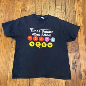 Vintage New York Subway black short sleeve t shirt.  XL